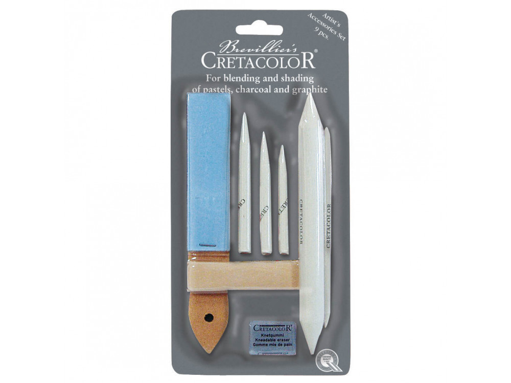 Artist's accessories set for blending and shading - Cretacolor - 9 pcs.