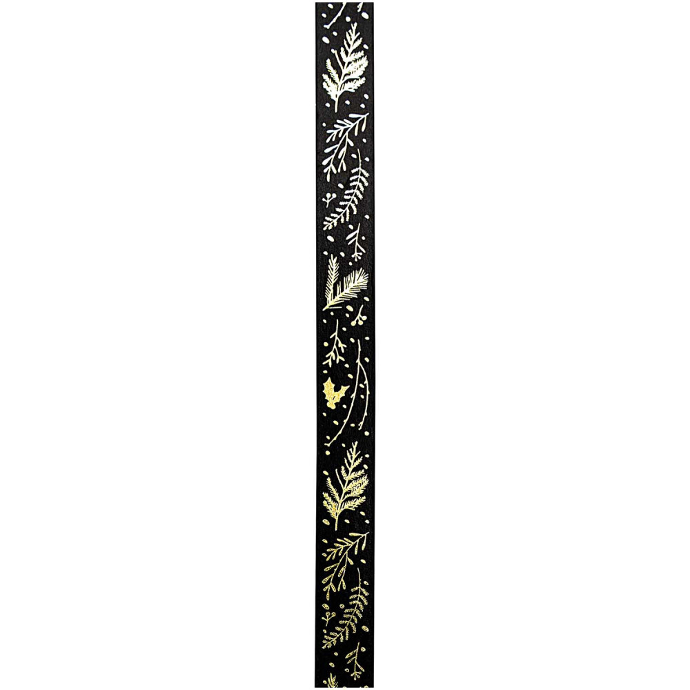 Taśma washi - Paper Poetry - Black Branches, 15 mm x 10 m