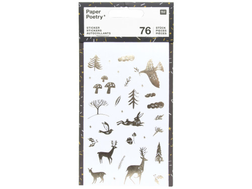 Christmas stickers - Paper Poetry - Nostalgic Christmas, 76 pcs.