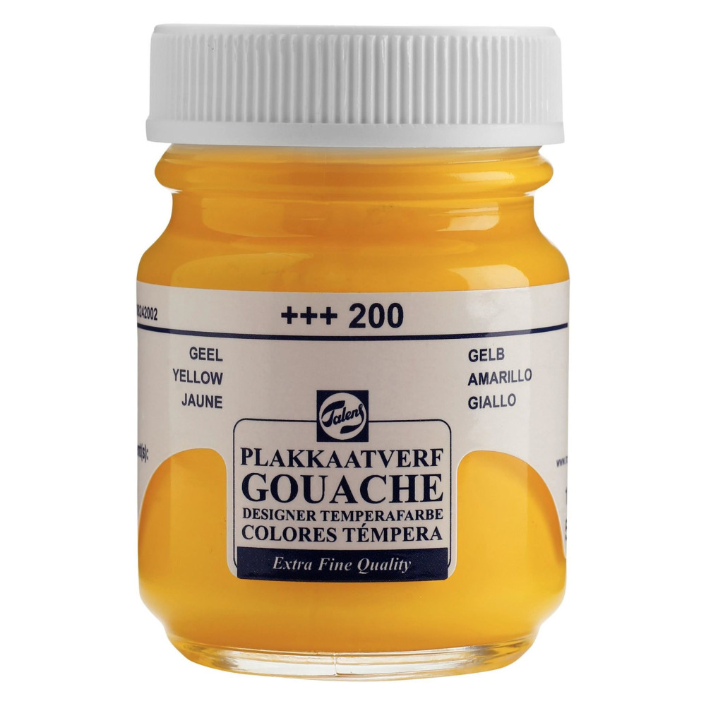 Gouache Extra Fine paint in a bottle - Talens - Yellow, 50 ml