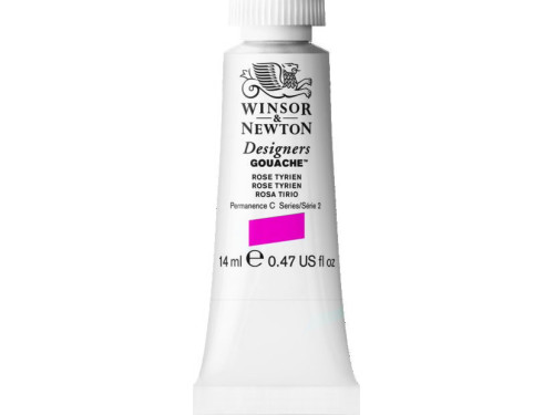 Farba gwasz Designers Gouache - Winsor & Newton - Rose Tyrien, 14 ml