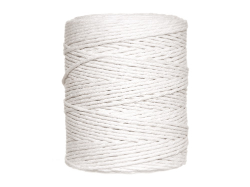 Sznurek bawełniany do makramy - naturalny, jasnobeżowy, 2 mm, 250 g, 150 m