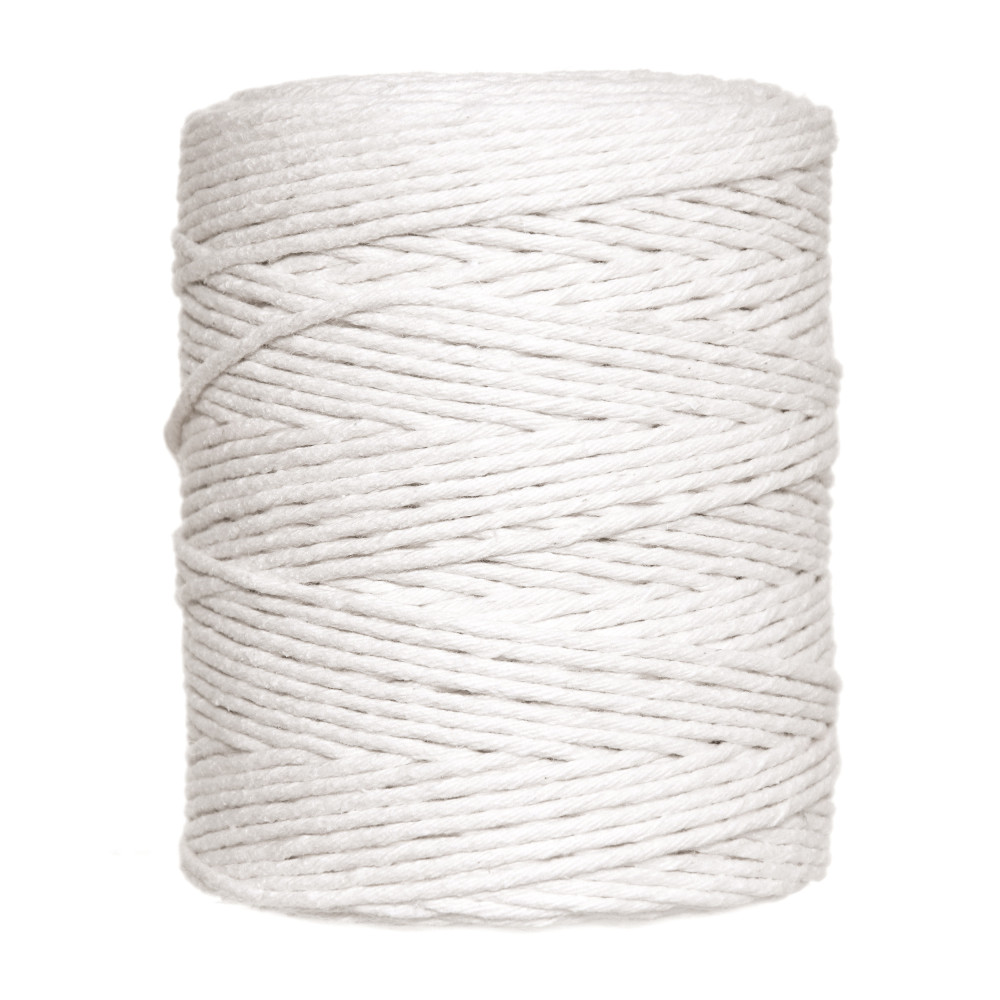 Cotton cord for macrames - natural, light beige, 2 mm, 250 g, 150 m