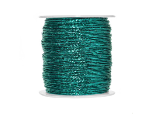 Decorative metallized twin - turquoise, 1 mm x 100 m