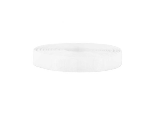 Repp ribbon - white, 12 mm