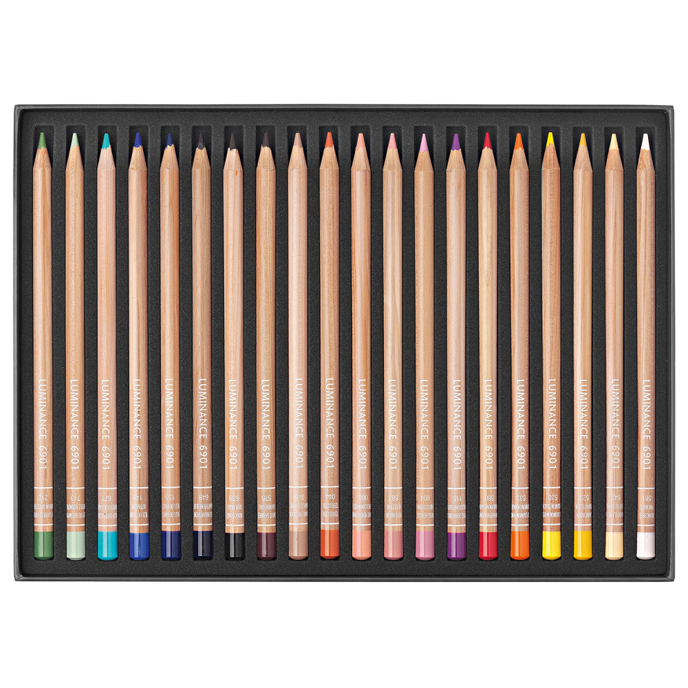 Set of Luminance pencils - Caran d'Ache - Portrait, 20 colors