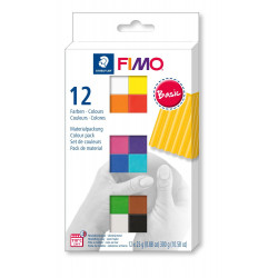 Zestaw masy termoutwardzalnej Fimo Soft - Staedtler - Basic, 12 kolorów