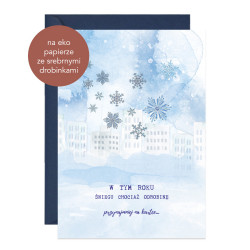 Greeting card A6 - Paperwords - Śniegu odrobinę