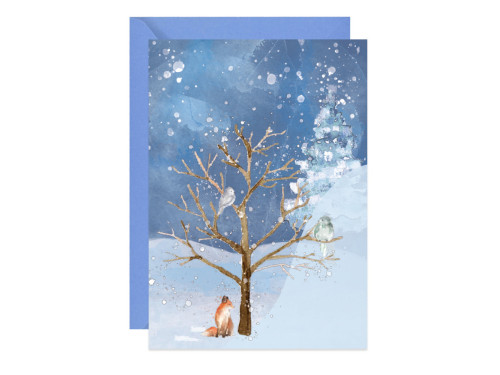 Greeting card A6 - Paperwords - Winter tree