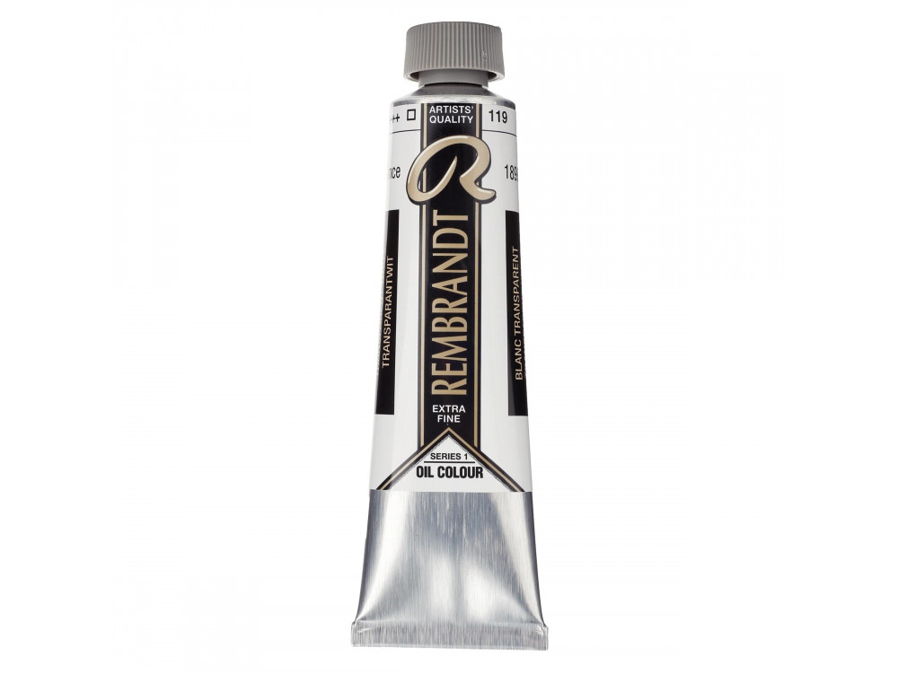 Oil paint in tube - Rembrandt - Transparent White, 40 ml