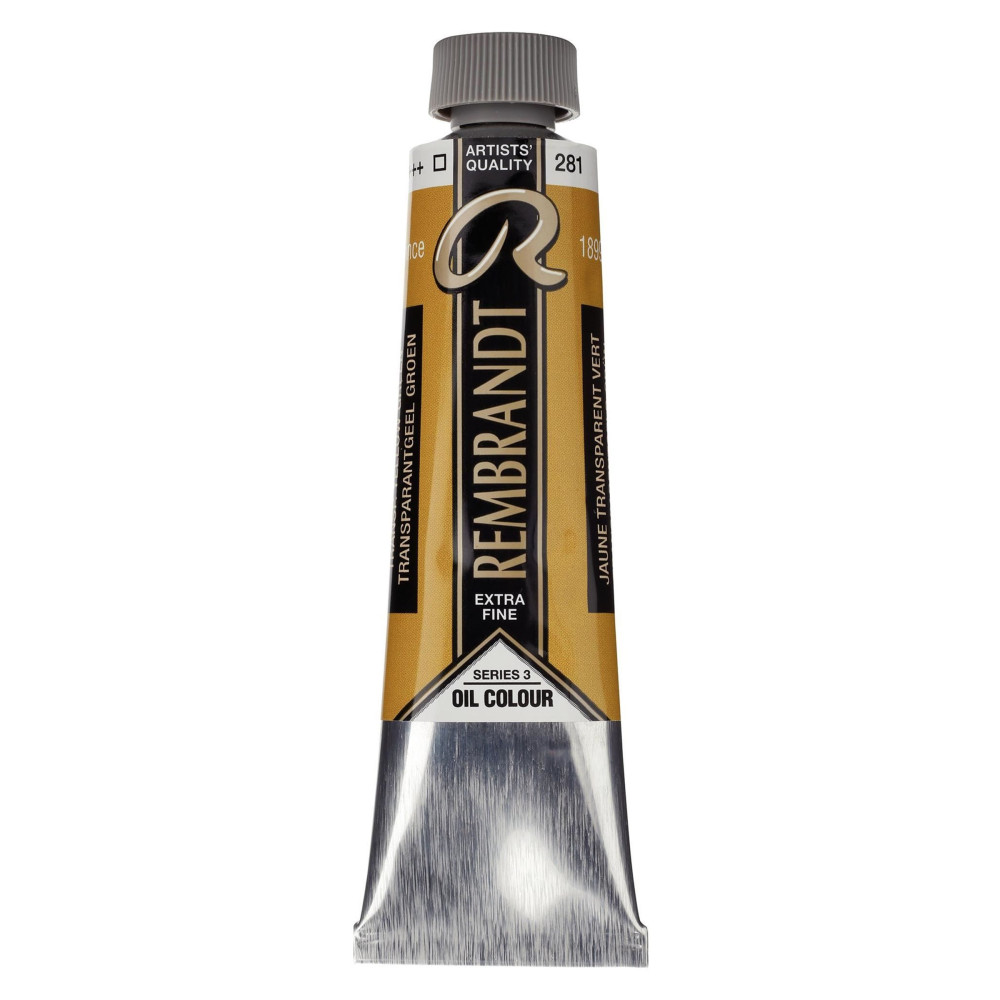 Oil paint in tube - Rembrandt - Transparent Yellow Green, 40 ml
