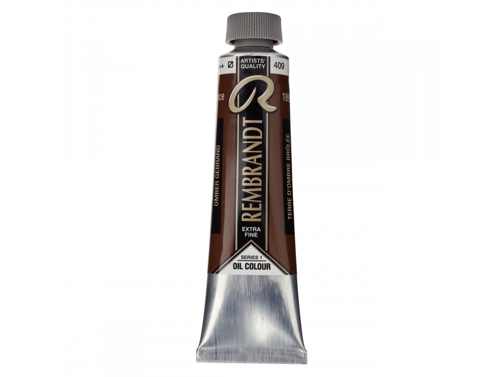 Farba olejna - Rembrandt - Burnt Umber, 40 ml