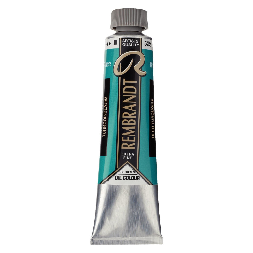 Oil paint in tube - Rembrandt - Turquoise Blue, 40 ml