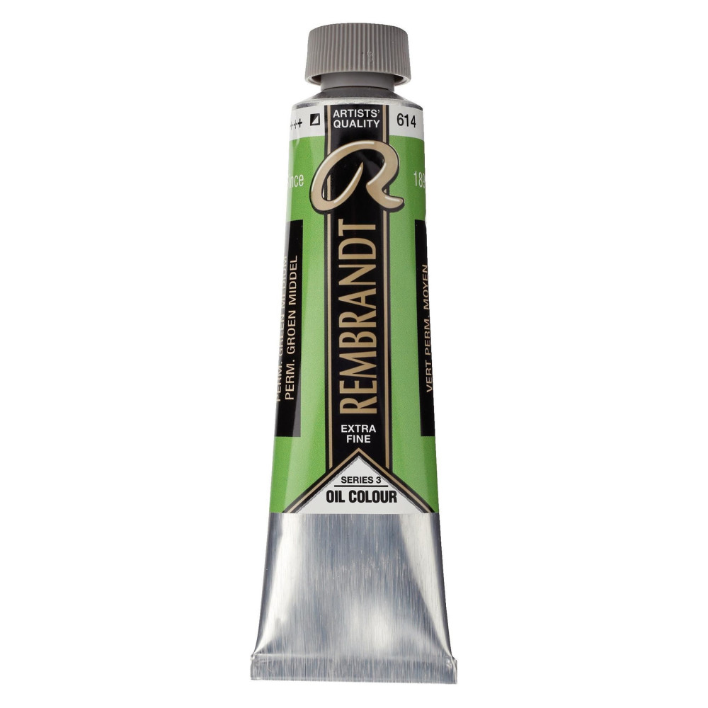 Oil paint in tube - Rembrandt - Permanent Green Medium, 40 ml