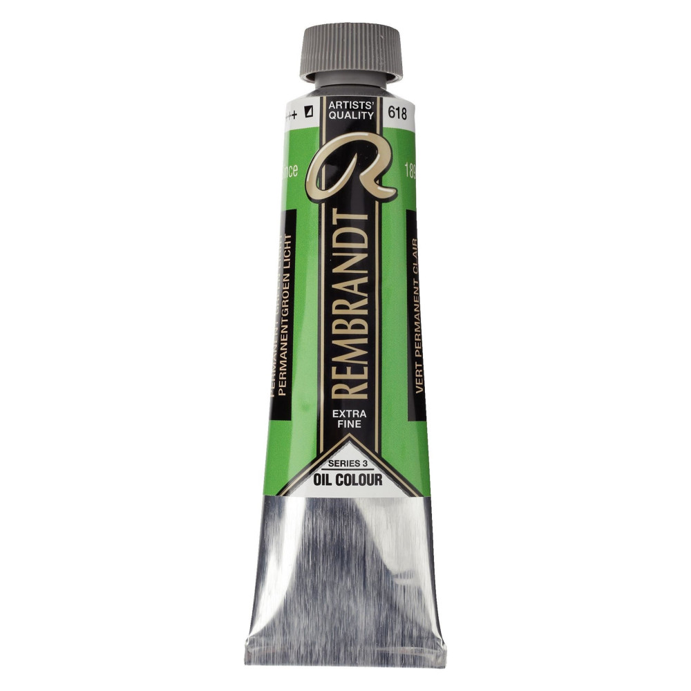 Oil paint in tube - Rembrandt - Permanent Green Light, 40 ml
