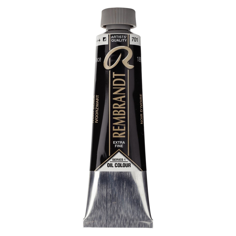 Oil paint in tube - Rembrandt - Ivory Black, 40 ml