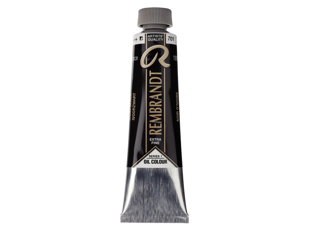 Farba olejna - Rembrandt - Ivory Black, 40 ml