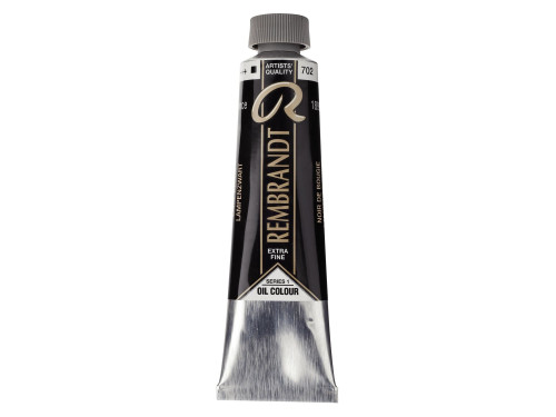 Oil paint in tube - Rembrandt - Lamp Black, 40 ml