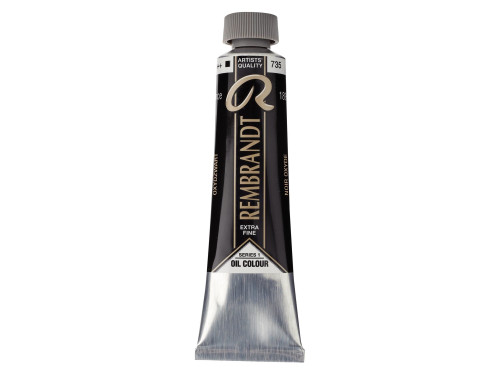 Farba olejna - Rembrandt - Oxide Black, 40 ml