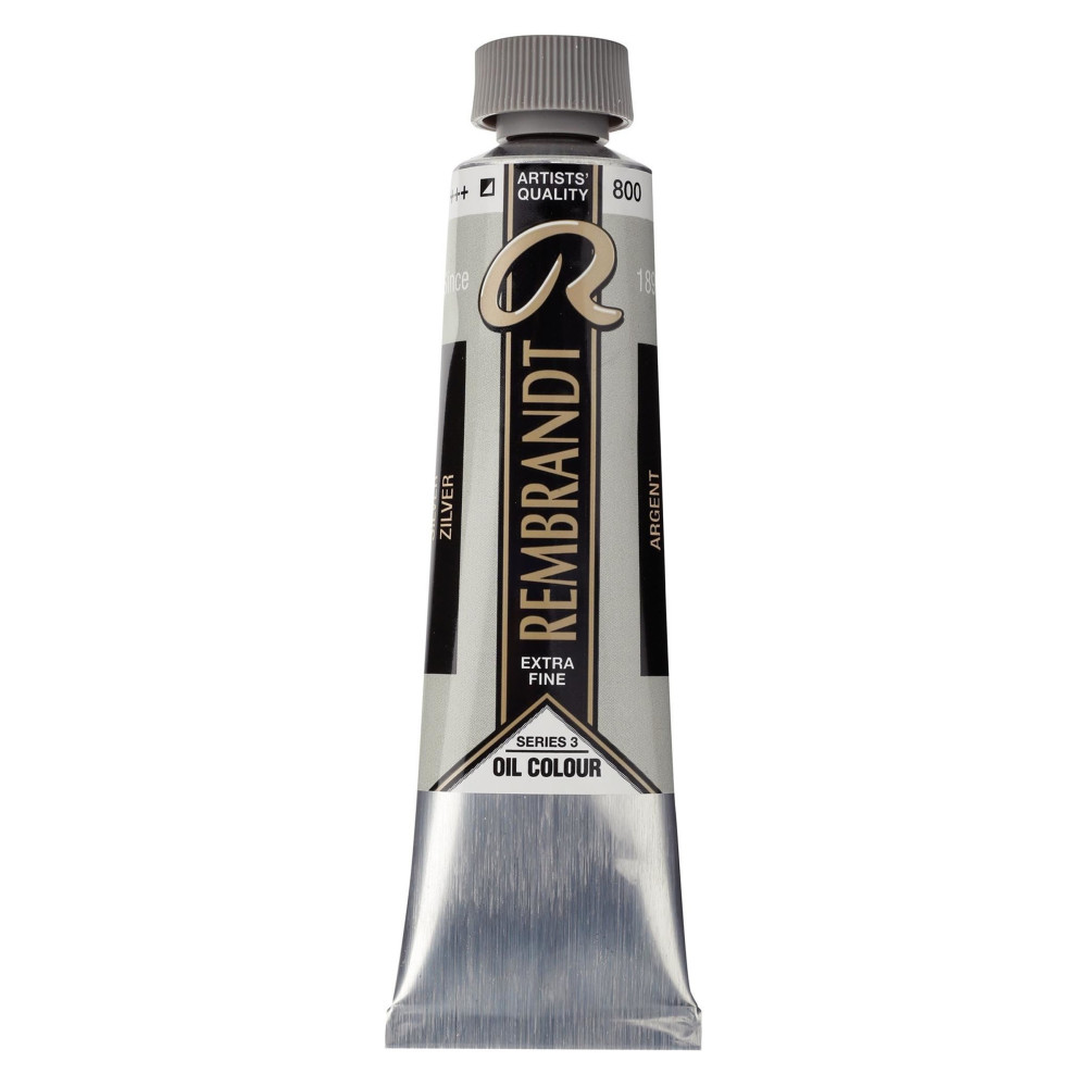 Oil paint in tube - Rembrandt - Silver, 40 ml