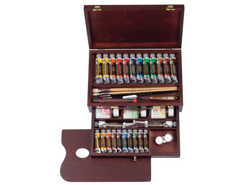 Oil colour box Master set with accessories - Rembrandt - 37 pcs.