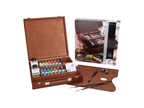 Inspiration Oil Colour paints and accessories set in wooden box - Van Gogh