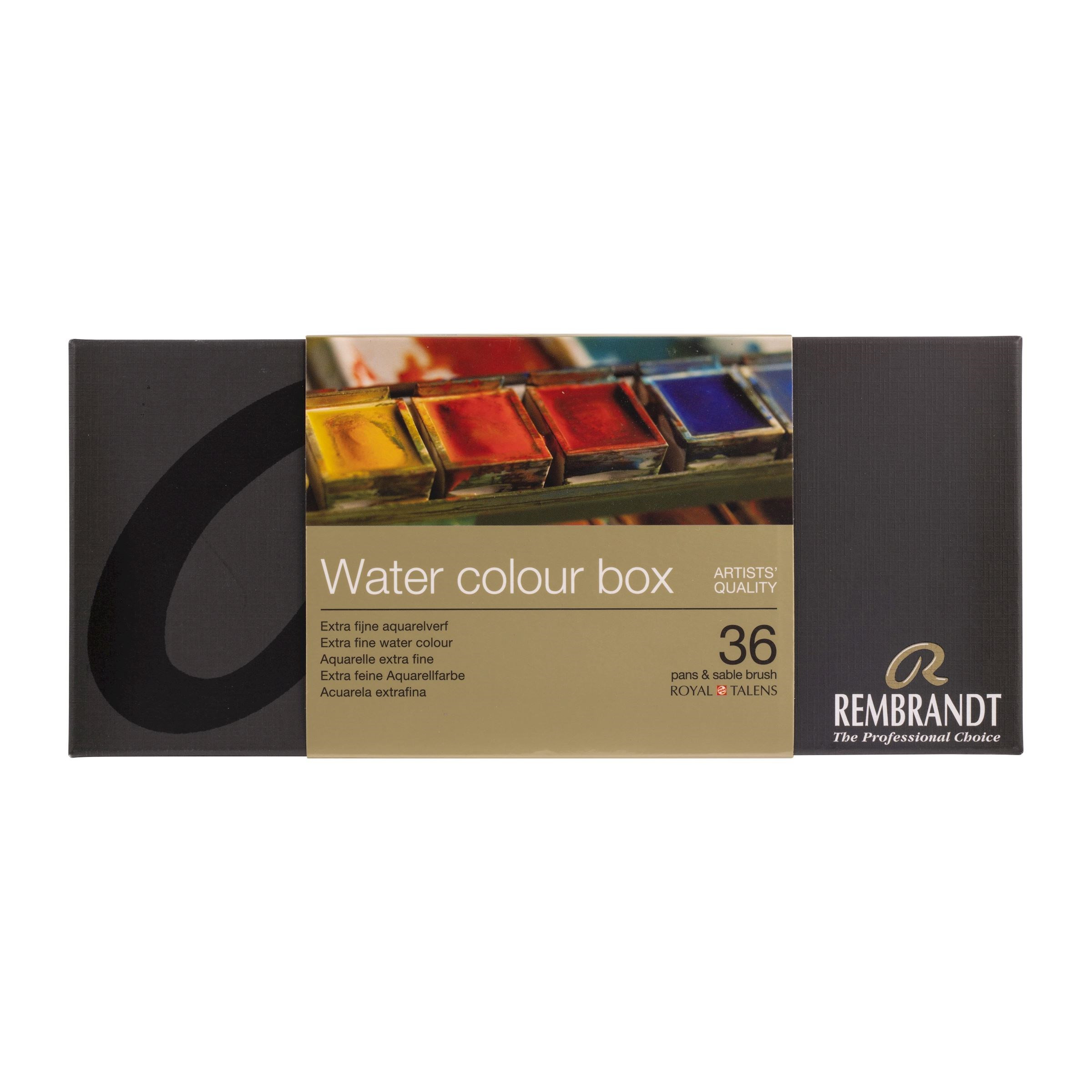 Set of watercolor paints in box - Rembrandt - 36 colors