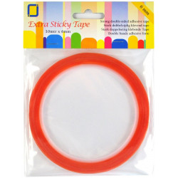 Double-sided adhesive tape - transparent, 6 mm x 10 m