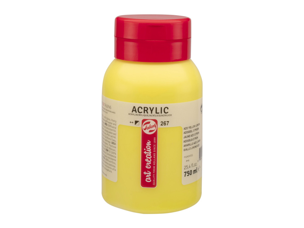Acrylic paint - Talens Art Creation - Azo Yellow Lemon, 750 ml