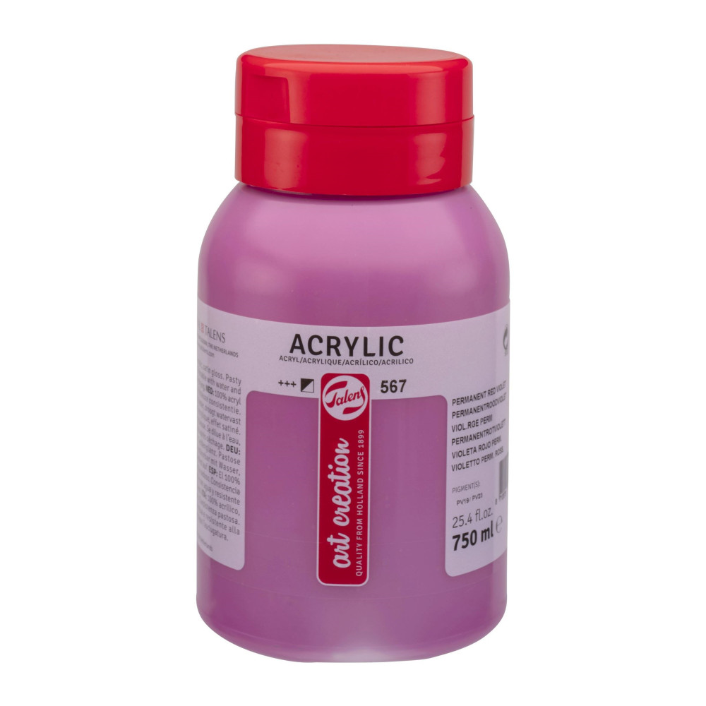 Acrylic paint - Talens Art Creation - Permanent Red Violet, 750 ml