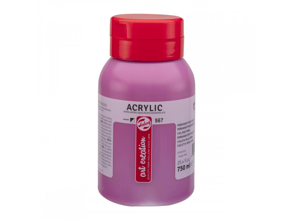 Farba akrylowa - Talens Art Creation - Permanent Red Violet, 750 ml