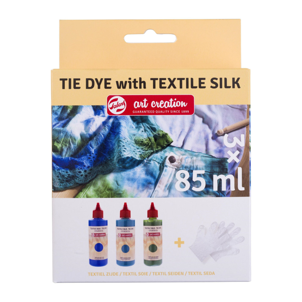 Tie Dye Textile Silk  - Talens Art Cretion - blue
