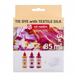 Tie Dye Textile Silk  -...