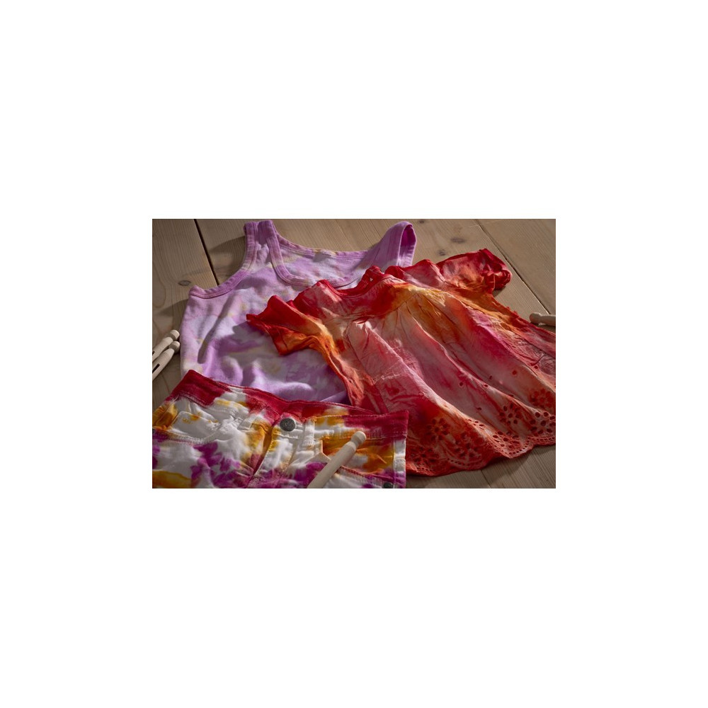 Zestaw do farbowania ubrań Tie Dye Textile Silk - Talens Art Creation - różowy