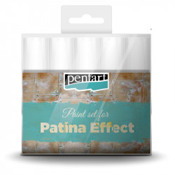 Zestaw farb Patina Effect - Pentart - efekt patyny, 5 kolorów x 20 ml