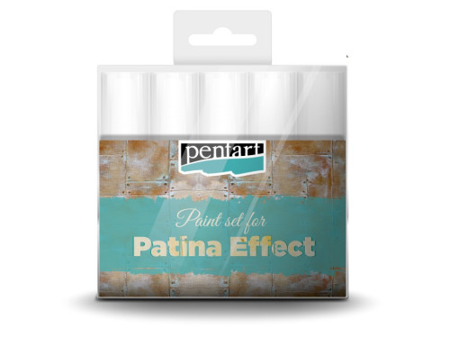 Zestaw farb Patina Effect - Pentart - efekt patyny, 5 kolorów x 20 ml