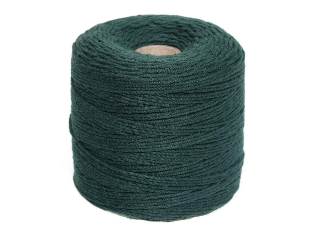Sznurek bawełniany do makramy - zielony, 2 mm, 500 g, 300 m