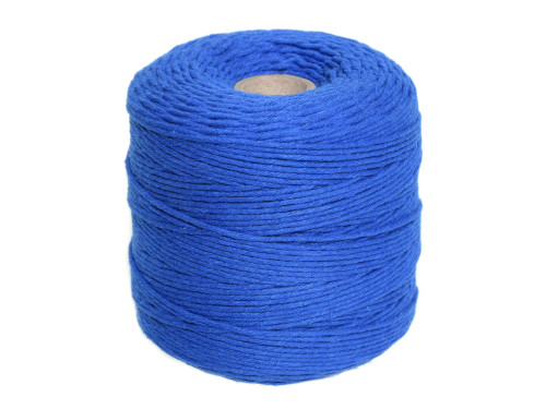 Cotton cord for macrames - blue, 2 mm, 500 g, 300 m