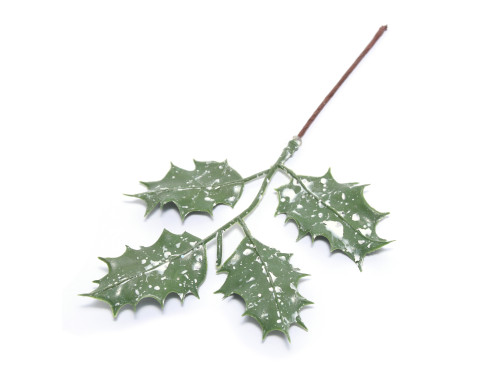 Christmas holly twig - 16 cm