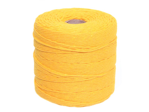 Sznurek bawełniany do makramy - żółty, 2 mm, 500 g, 300 m