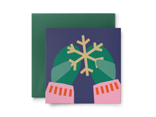 Greeting card - Suska & Kabsch - Gloves, 14 x 14 cm