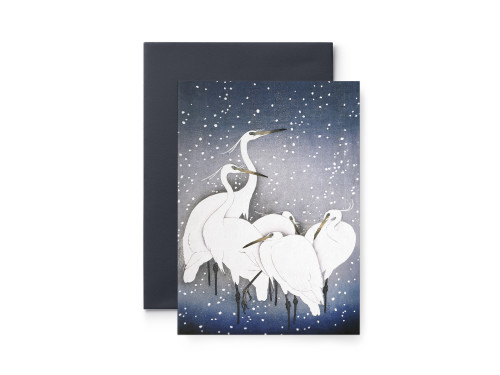 Greeting card - Suska & Kabsch - Winter cranes, 15,6 x 10,8 cm
