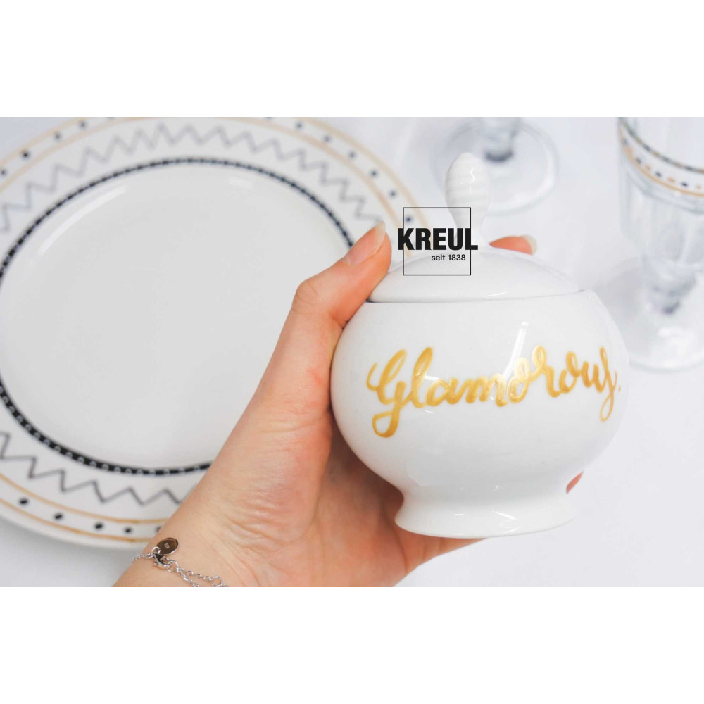 Marker do porcelany i szkła - Kreul - złoty