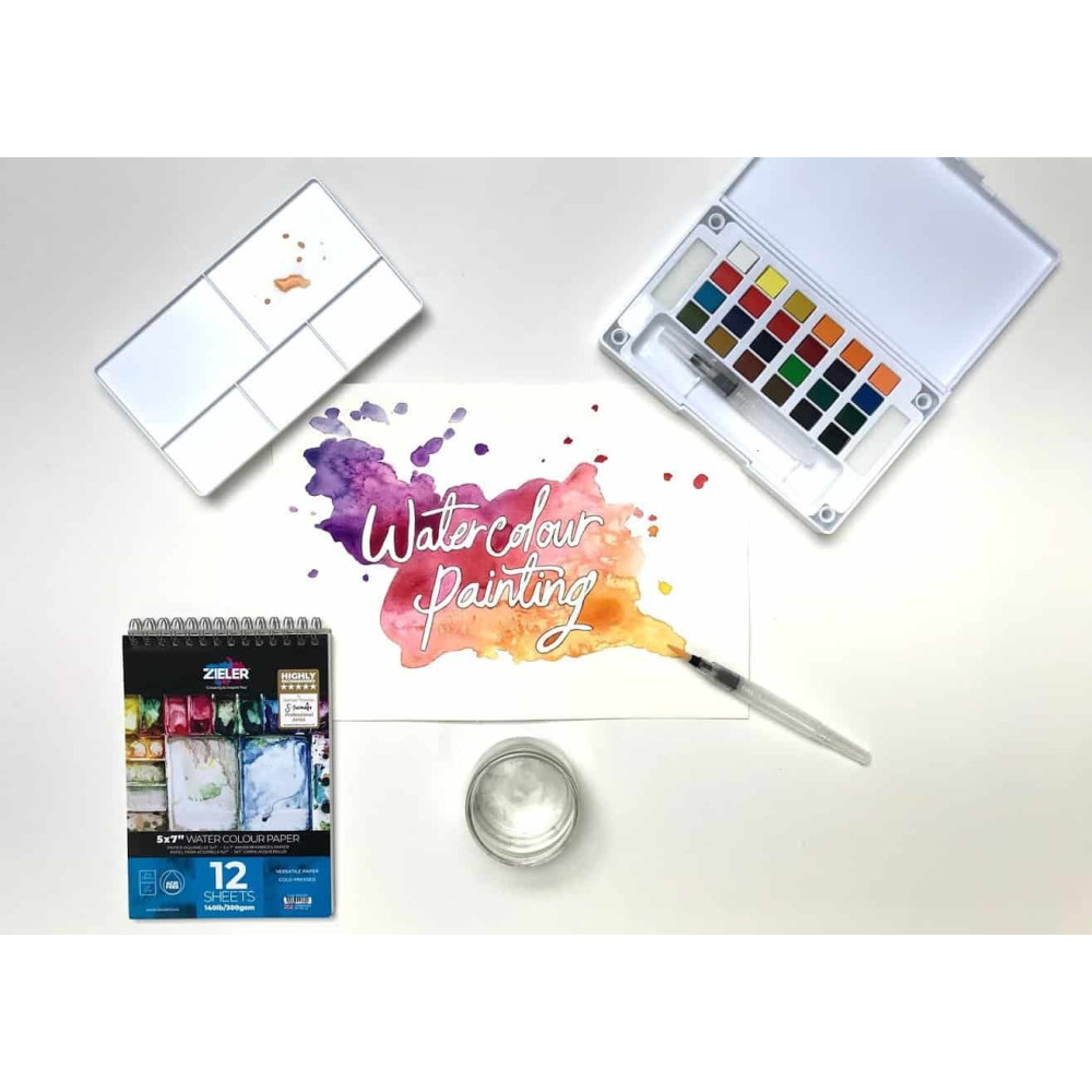 Watercolour Starter Art Gift Set - Zieler - 24 colors