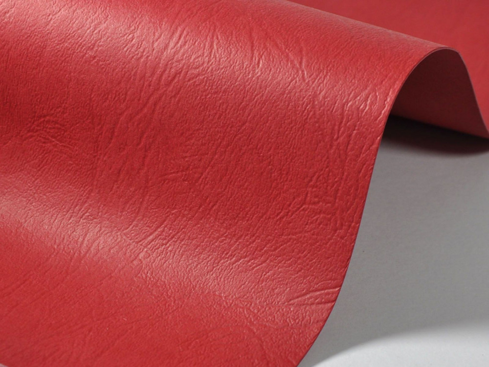 Leather Textured Paper 300g - skin, red, A4, 20 sheets