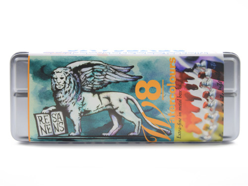 Watercolors Intense in metal case - Renesans - 8 pcs.