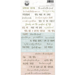 Set of stickers 10,5 x 23 cm - Piątek Trzynastego - Forest Tea Party 01