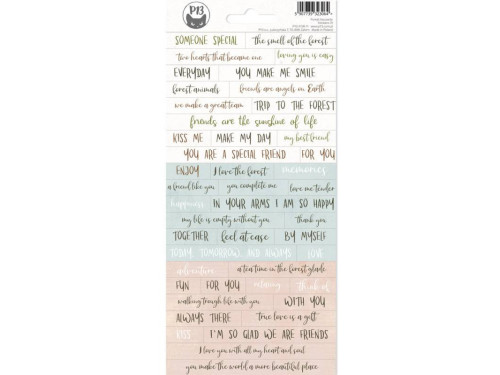 Set of stickers 10,5 x 23 cm - Piątek Trzynastego - Forest Tea Party 01