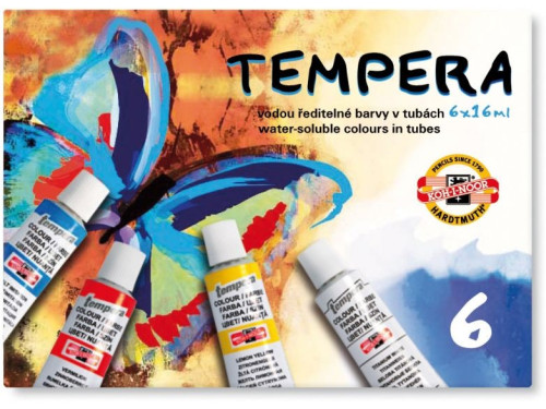 Tempera Paint Set 6 colors 16 ml KOH-I-NOOR