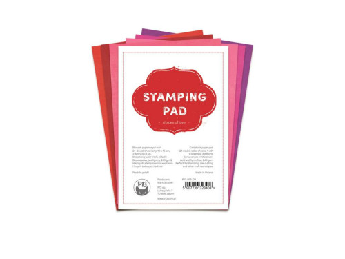 Stamping pad 10 x 15 cm - Piątek Trzynastego - Shades of Love, 24 pcs.